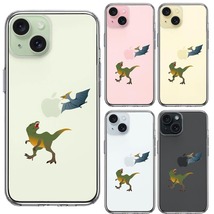 iPhone15 ケース クリア 恐竜 たち スマホケース 側面ソフト 背面ハード ハイブリッド_画像2