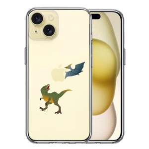 iPhone15 ケース クリア 恐竜 たち スマホケース 側面ソフト 背面ハード ハイブリッド