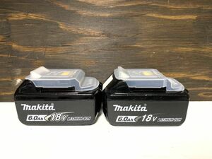 ☆ BL1860B 2個 マキタ 純正 バッテリー makita 18v 6ah BL1860 雪マーク 雪印 # 美品 p14