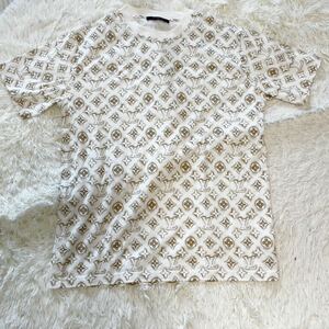 LOUIS VUITTON (ルイヴィトン) 23AW モノグラム総柄クルーネック半袖Tシャツカットソー サイズXL