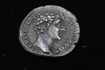 ガンダーラ　ローマ　銀貨　コイン　五賢帝マルクスアウレリウス_画像1