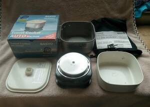 SANYO(サンヨー) Travel Cooker RN-AVA307 自動電圧切替 ご飯・ラーメンなど 付属品全有　動作確認済　外箱痛み