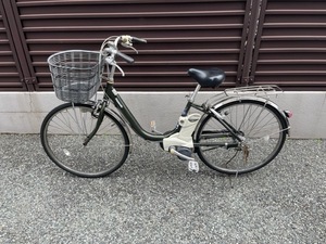 中古 電動アシスト自転車 パナソニック製 26インチ 充電器付属 前後タイヤ良好 100％組立て発送