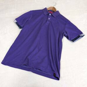 【ニューバランス】ゴルフウェア　シャツ　半袖　紫　6　L　大きいサイズ