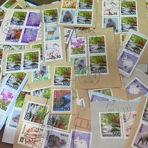  used .500 jpy stamp, paper attaching inside go in ...500 sheets 