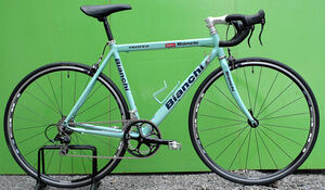 Bianchi(TROFEO)TiresNew item)ct52cm)700c)チェレステカラー)shimano 105 20s)OLDロードバイク 中古
