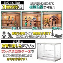 フィギュアケース 収納 コレクションケース コレクション ボックス クリアケース 透明展示ケース 積み重ね可能 扉付き 組み立て式 透明_画像4