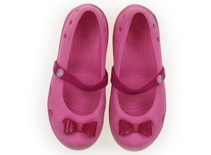  Crocs CROCS плоская обувь * туфли без застежки обувь 19cm~ девочка ребенок одежда детская одежда Kids 