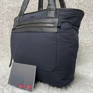 TUMI トートバッグ ビジネスバッグ ナイロン レザー ブラック ブリーフケース ネイビー 紺トゥミ 黒 肩掛け可 ショルダーバッグ 79012NVY