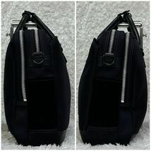 【美品2室タイプ】PORTER 2way ブリーフケース ELDER エルダー ビジネスバッグ ポーター 黒 ブラック ショルダーバッグ 吉田カバン 異素材_画像3