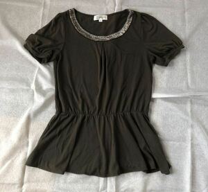 MK ミシェルクラン　半袖　tシャツ チュニック　カーキ