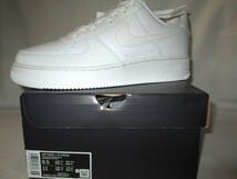 ★新品 NIKE AIR FORCE 1 '07 FRESH ナイキ エア フォース 1 '07 フレッシュ US9.5 27.5cm 淡いグレー デボス加工のロゴ 品番DM0211-002★_画像1