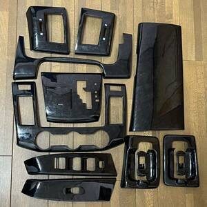  Mazda MPV LY3P interior panel 13 piece black instrument panel black after market goods interior black wood grain? wood style interior panel 