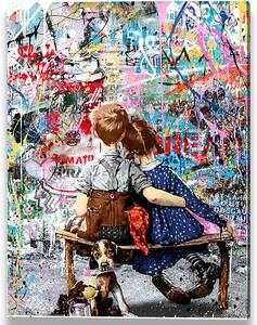 【模写】 新品 アートパネル アートポスター バンクシー キャンバス画 現代アート 絵 壁掛け インテリア 絵画 30x40cm キャンバス
