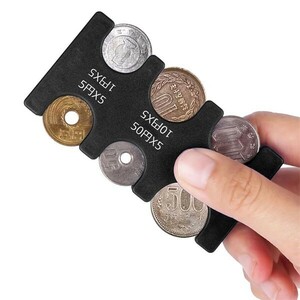 送料無料 コインホルダー 小銭入れ メンズ レディース コインケース 財布 収納 コンパクト カード型(4)