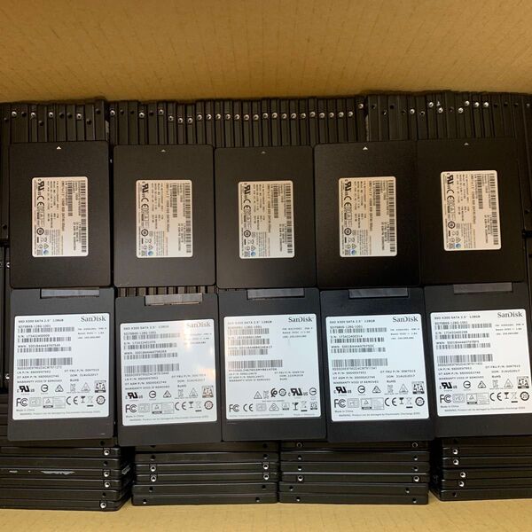 10個セットSSD 128GB SanDisk /SAMSUNG 2.5インチ /データ消去済み/ 正常判定確認済み 保証付き