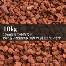 スコリア/レッドロック 10kg 10mm前後 溶岩石/火山砂利/ガーデニング/ビオトープ/アクアリウム _画像4