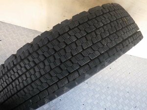 r4115-22 ★ 中古 スタッドレスタイヤ 225/80R17.5 123/122L ブリヂストン W900トラック タイヤ ホイール 2-0