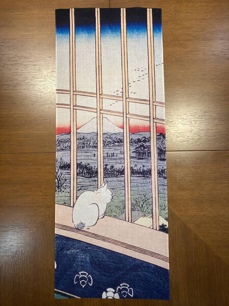 古今東西 浮世絵 手ぬぐい 歌川広重 名所江戸百景 浅草田甫酉の町詣 サイズは約90cm 35cm 手拭い ハンカチ タオル