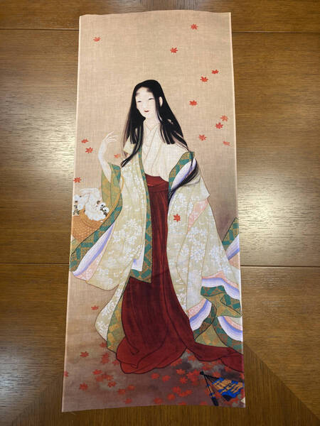 上村松園 花がたみ 手拭い 手ぬぐい サイズ 約84cm 35cm