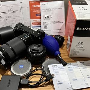 美品 SONY ミラーレス一眼 α6000 オプション多数 送料無料 ILCE-6000の画像1