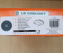 未使用 ル・クルーゼ シグニチャー ココット・スクエア 24cm フリント LE CREUSET ホーロー鍋 グレー モノトーン_画像5