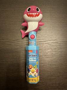 新品未使用品★ ベイビーシャーク ライトアップ トーカースティック ピンク baby shark light up #サメ #おもちゃ #おやつ #お菓子