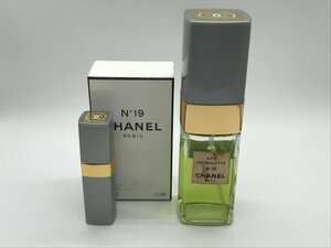 ■【YS-1】 香水 ■ シャネル CHANEL ■ NO19 オードトワレ 100ml パルファム 7,5ml ■ 2本セット まとめ 【同梱可能商品】K■