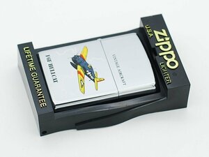 ■【YS-1】 ジッポー Zippo オイルライター ■ ヴィンテージ エア クラフト F6F HELLCAT 1993年製 ■ 銀色系 全長約5.7cm【同梱可能商品】C