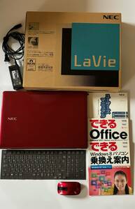 NEC ノートPC LS150/MSR PC-LS150MSR 赤 中古品