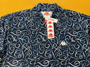 L размер Sara . удобный новый товар KAPPA GOLF( Kappa Golf ) стильный дизайн mok шея рубашка с коротким рукавом темно-синий Golf 