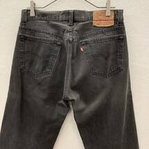 Levi's 501 リーバイス 90s ブラック ジーンズ デニムパンツ USA製 W32 希少 ビンテージ 古着 79550_画像4