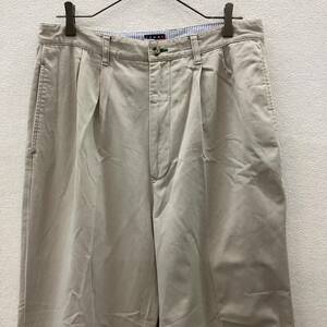 TOMMY HILFIGER トミーヒルフィガー 2タック チノパン 古着 size 32 コットン 79508