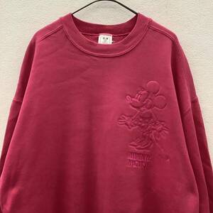 Disney MINNIE MOUSE 90s スウェット トレーナー ビンテージ ミニーマウス USA製 size XL 古着 希少 79606