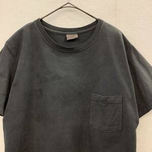 GOODWEAR グッドウェア USA製 半袖 Tシャツ ポケットTシャツ クルーネック 古着 グレー 後染め size L 79646