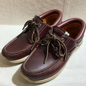 visvim ビズビム デッキシューズ バーガンディー US9 本革 79684