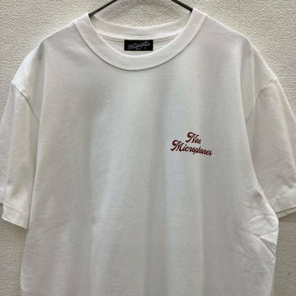 NineMicrophones ナインマイクロフォンズ 半袖Tシャツ ホワイト size L 79847