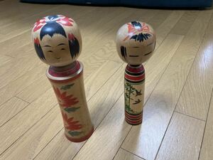 中古 こけし 2体 まとめ セット 日本 人形 昭和レトロ