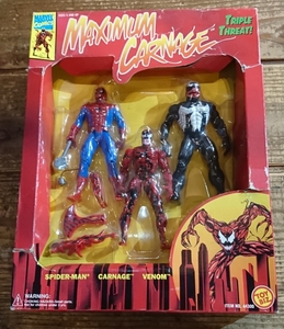 1994 maximum carnage figure set marvel Человек-паук benom машина neiji фигурка комплект 