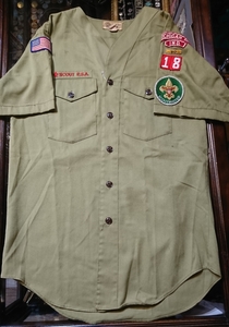 60s vintage boy scout shirt ヴィンテージ ボーイスカウト シャツ ノーカラー