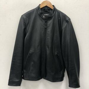 ⑰AVIREX Comfortable Single Biker Jacket 783-3250065 アビレックス シングルライダース レザージャケット ブラック 黒 ラムレザー