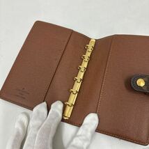 ⑰LOUIS VUITTON アンジェンダPM_モノグラム ブラウン PVC R20005手帳 手帳カバー_画像3