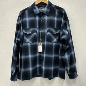 ⑰PENDLETON ペンドルトン 長袖シャツ L NVY ネイビー コットン 3475-3211 チェック 