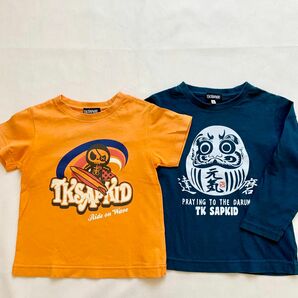 TKSAPKID ワールド　長袖　半袖　トップス 2着まとめ売り100cm