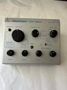 OhmPulser ohm Pulsar LEP-4000A needle electrode low cycle therapeutics device electrification verification settled 