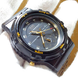 【 稼働中 】 SEIKO ALBA V600-6020 Alarm Chronograph Quartz Watch Rotating Function Bezel セイコー アルバ クオーツ クロノ 腕時計の画像5