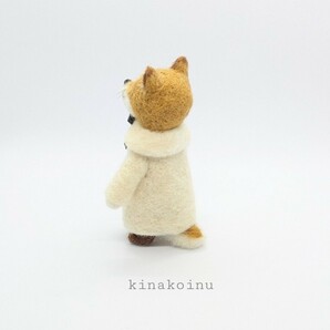 犬 柴犬 コート犬 ハンドメイド 羊毛フェルト ミニチュア インテリア雑貨 kinakoの画像4