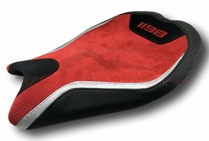 DUCATI 848 /1098/1198 2007～2011年式用 VOLCANO イタリア高級本革使用 シートカバー SEAT COVER