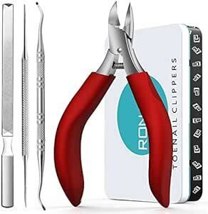 RONAVO. nail clippers set - pair. to coil nail. . repairs thickness . nail for nail clippers - man seniours for professional specification. robust . nail clippers, seniours / man / woman 