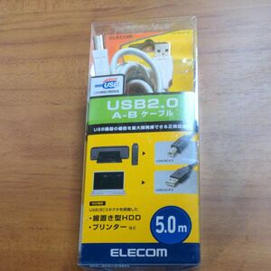 エレコム USB2.0ケーブル U2C-BN50WH